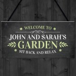 Personalised Welcome Garden Signs Home Decor Sign For Garden