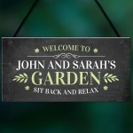 Personalised Welcome Garden Signs Home Decor Sign For Garden