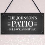 Personalised Patio Sign Garden Shed Summerhouse Sign New Home