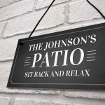 Personalised Patio Sign Garden Shed Summerhouse Sign New Home