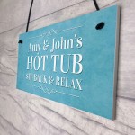 Hot Tub PERSONALISED Sign Gift Novelty Garden Hanging Sign