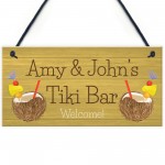 Personalised Tiki Bar Garden Sign Home Decor Signs For Garden 