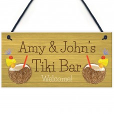 Personalised Tiki Bar Garden Sign Home Decor Signs For Garden 