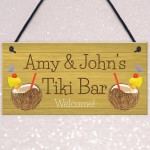 Personalised Tiki Bar Garden Sign Home Decor Signs For Garden 