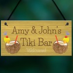 Personalised Tiki Bar Garden Sign Home Decor Signs For Garden 