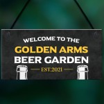 PERSONALISED Beer Garden Pub Sign Novelty Garden Home Bar