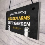 PERSONALISED Beer Garden Pub Sign Novelty Garden Home Bar