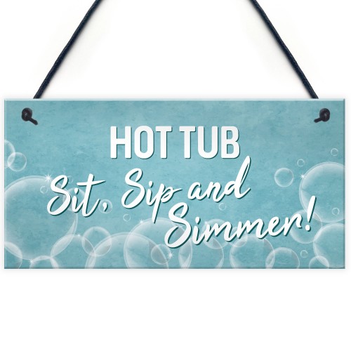 Novelty Hot Tub Signs For Garden Home Decor Gifts For Hot Tub