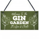 Novelty Gin Garden Bar Sign Novelty Home Decor Sign Gift