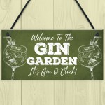 Novelty Gin Garden Bar Sign Novelty Home Decor Sign Gift