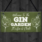 Novelty Gin Garden Bar Sign Novelty Home Decor Sign Gift