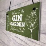 Novelty Gin Garden Bar Sign Novelty Home Decor Sign Gift