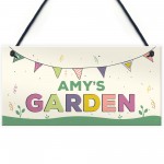 Childs Garden Sign Personalised Summerhouse Sign Colourful