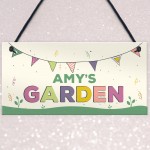 Childs Garden Sign Personalised Summerhouse Sign Colourful