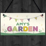 Childs Garden Sign Personalised Summerhouse Sign Colourful