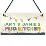 Childs Mud Kitchen Sign Personalised Garden Shed Sign Son Gift