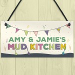 Childs Mud Kitchen Sign Personalised Garden Shed Sign Son Gift