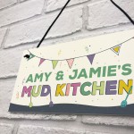 Childs Mud Kitchen Sign Personalised Garden Shed Sign Son Gift