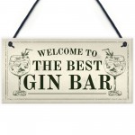 Best Gin Bar Sign Shabby Chic Home Bar Garden Summerhouse