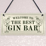 Best Gin Bar Sign Shabby Chic Home Bar Garden Summerhouse