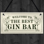 Best Gin Bar Sign Shabby Chic Home Bar Garden Summerhouse