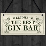 Best Gin Bar Sign Shabby Chic Home Bar Garden Summerhouse