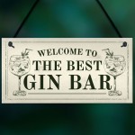 Best Gin Bar Sign Shabby Chic Home Bar Garden Summerhouse