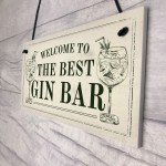 Best Gin Bar Sign Shabby Chic Home Bar Garden Summerhouse