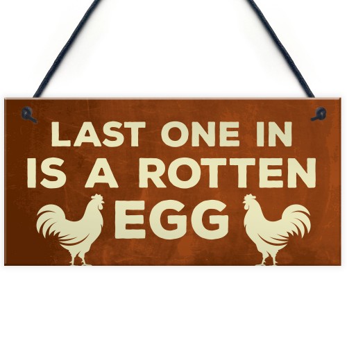 Funny Chicken Signs Novelty Chicken Coop Garden Decor Signs