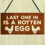 Funny Chicken Signs Novelty Chicken Coop Garden Decor Signs