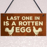 Funny Chicken Signs Novelty Chicken Coop Garden Decor Signs