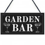 Shabby Chic Garden Bar Sign Hanging Wall Sign For Bar