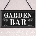 Shabby Chic Garden Bar Sign Hanging Wall Sign For Bar