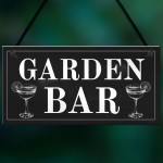 Shabby Chic Garden Bar Sign Hanging Wall Sign For Bar