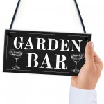 Shabby Chic Garden Bar Sign Hanging Wall Sign For Bar