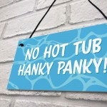Funny Hot Tub Sign Garden Summerhouse Decor Rude Home Gift