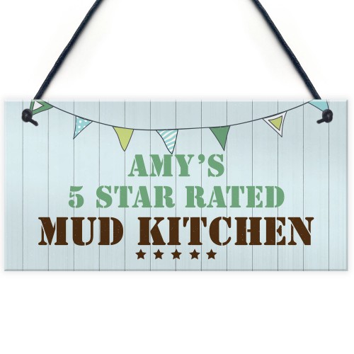 Funny Mud Kitchen Sign Personalised Playhouse Garden Sign