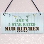 Funny Mud Kitchen Sign Personalised Playhouse Garden Sign