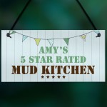 Funny Mud Kitchen Sign Personalised Playhouse Garden Sign