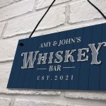 Personalised Whiskey Bar Sign Vintage Home Bar Pub Sign Alcohol 
