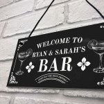 Shabby Chic Bar Sign Personalised Home Bar Pub Man Cave Sign