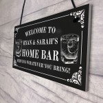 Personalised Home Bar Sign Shabby Chic Bar Pub Plaque Alcohol