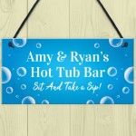 Personalised Hot Tub Bar Signs Novelty Home Bar Garden Sign Hot 