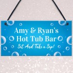 Personalised Hot Tub Bar Signs Novelty Home Bar Garden Sign Hot 