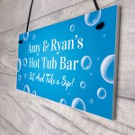 Personalised Hot Tub Bar Signs Novelty Home Bar Garden Sign Hot 