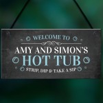 Funny Hot Tub Decor Signs Novelty Hanging Garden Signs Hot Tub
