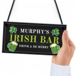 Personalised Irish Bar Sign Novelty Home Bar Man Cave Sign