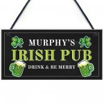 Personalised Irish Pub Sign Novelty Home Bar Man Cave Sign