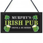 Personalised Irish Pub Sign Novelty Home Bar Man Cave Sign