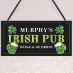 Personalised Irish Pub Sign Novelty Home Bar Man Cave Sign